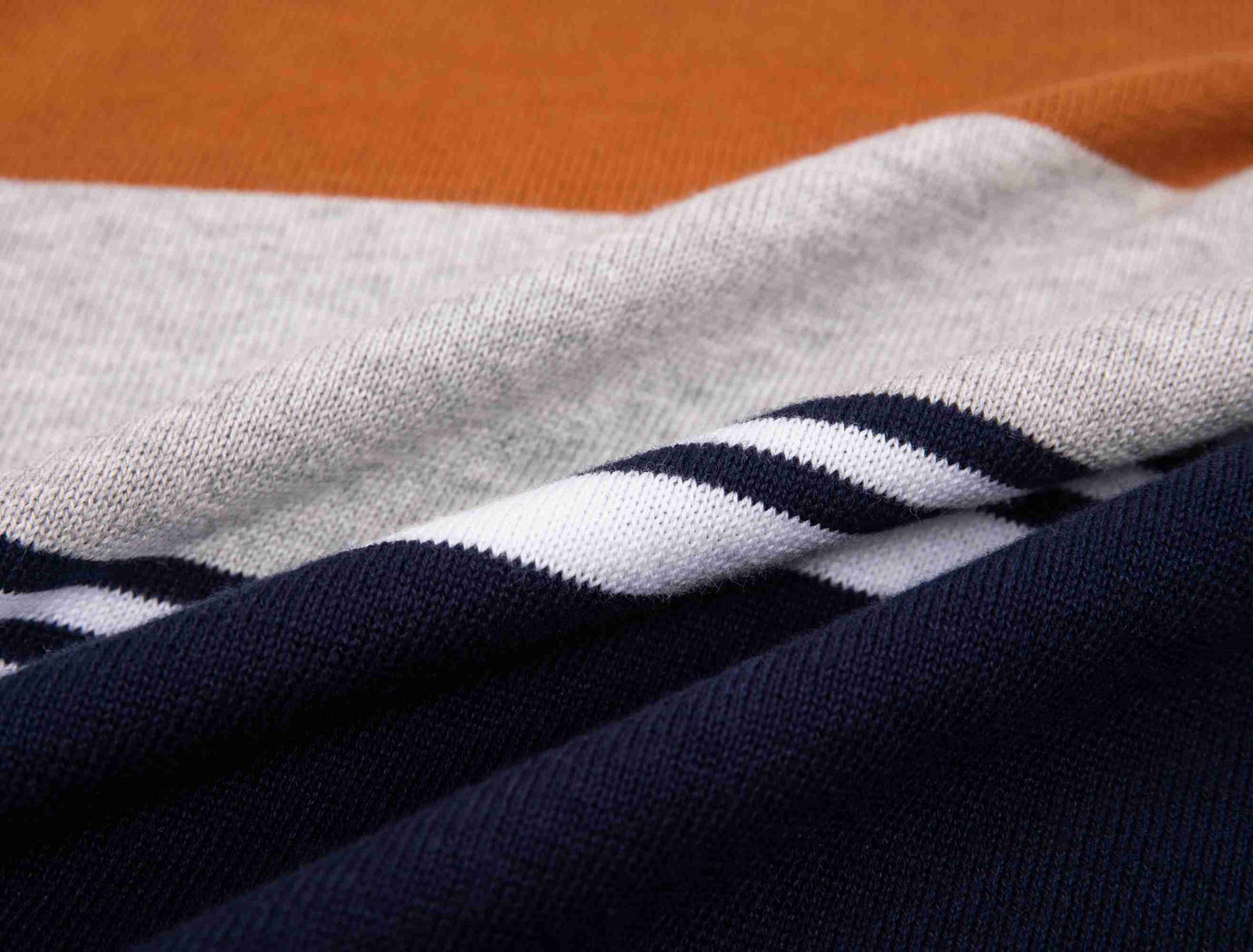 Mens plus Size Cotton Crew Neck Big&Tall Long Sleeve Pullover Navy Mixed Stripe Oversized Sweater 4XL