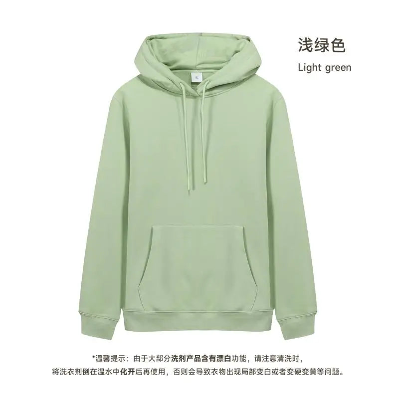 450GSM Heavy Weight Cotton Soft Touch Hooded Sweater Men Thickened Polar Fleece Pullover Hoodie Women Sweatshirt Warm Winter