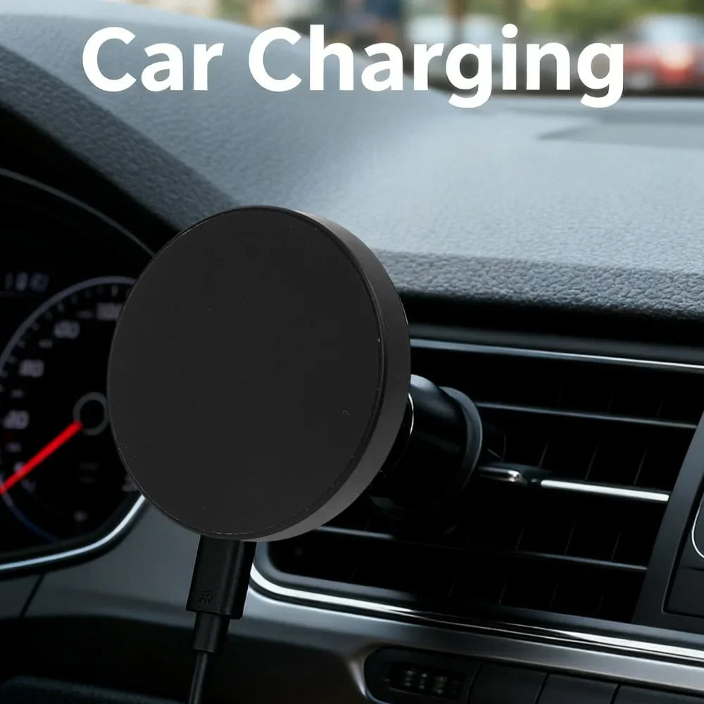 15W Magnetic Wireless Charger Cable Desktop Phone Holder for Magsafe for IPhone 12 13 14 15 16 17 Pro Max Fast Charging Dock