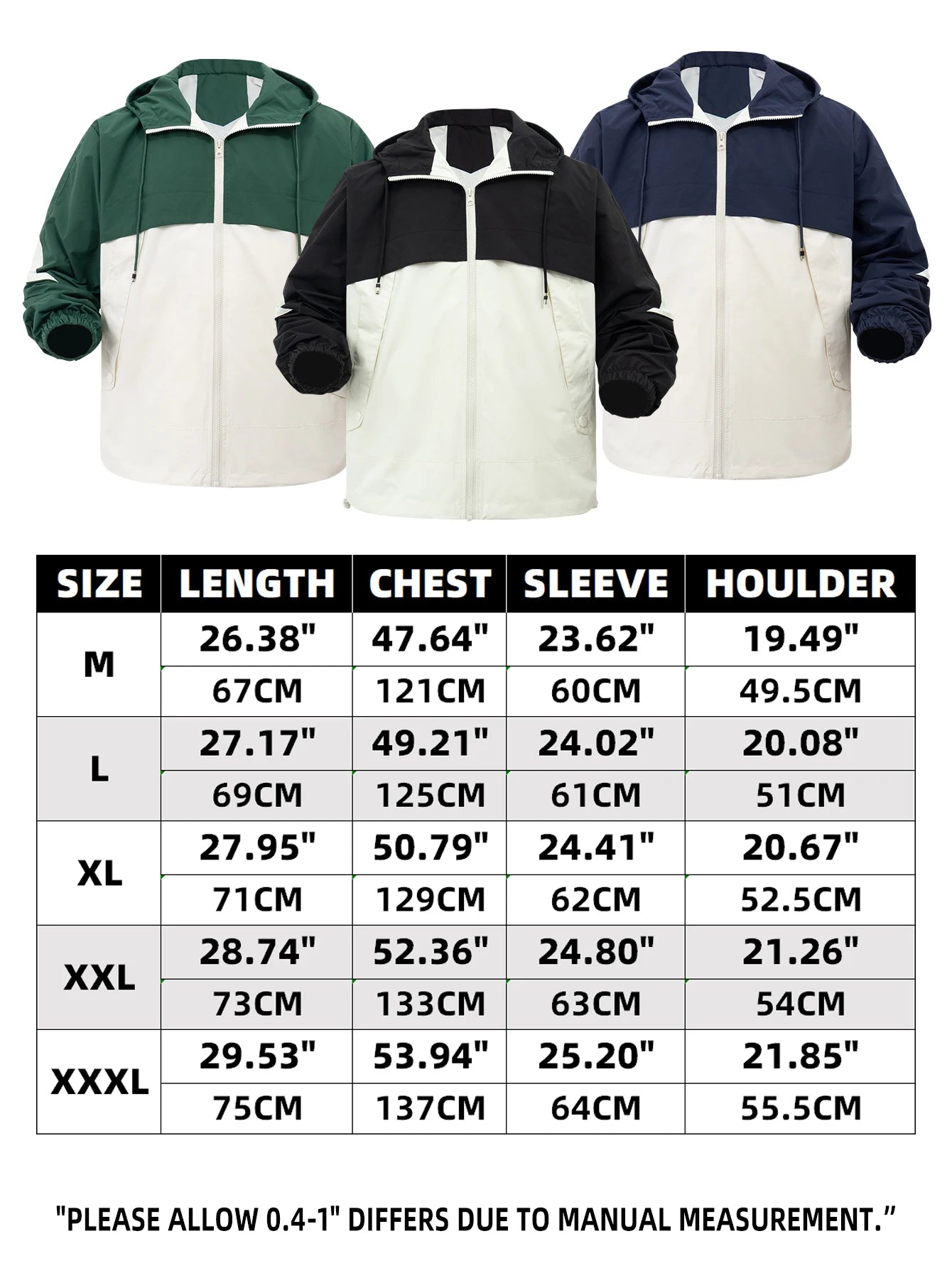 Men’s Hooded Windproof Sports Jacket