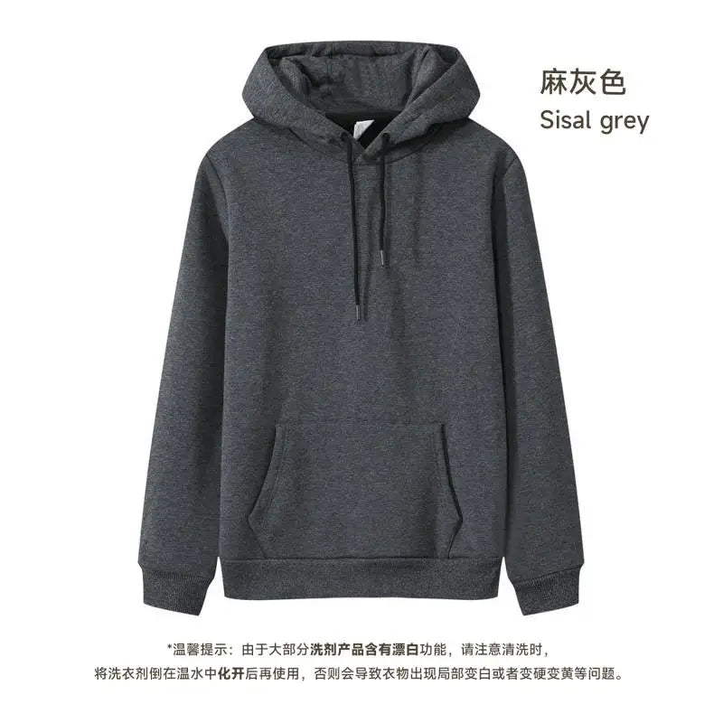 Custom LOGO DIY 450gsm Heavy Weight Cotton Soft Hooded Sweater Men Thickened Polar Fleece Pullover Hoodie Women Warm Winter