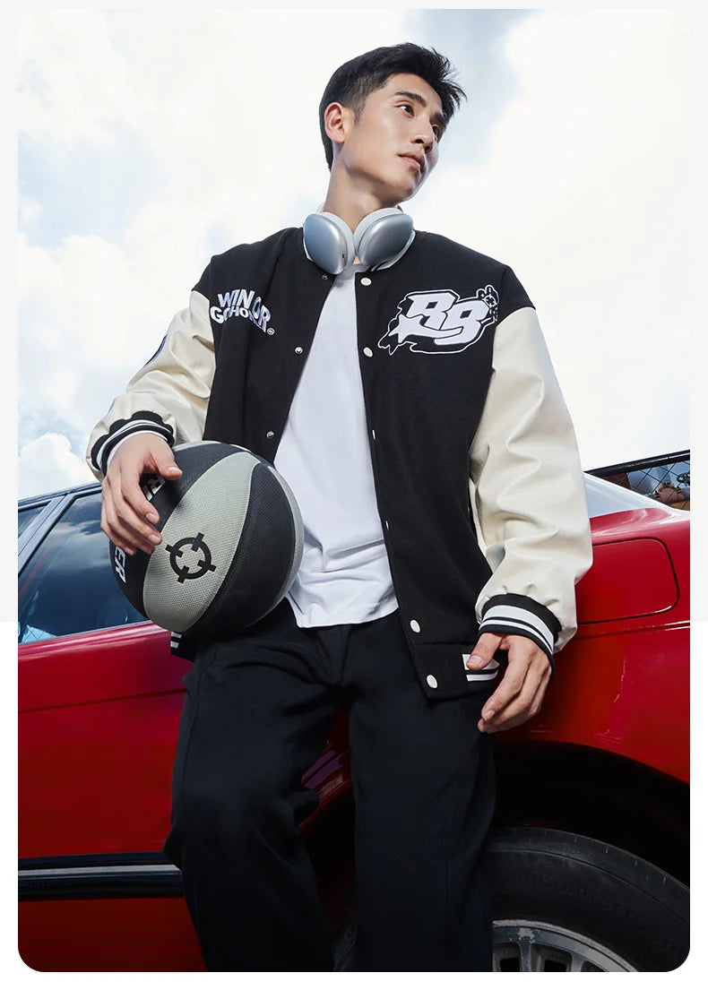 RIGORER  Baseball Uniform Coat Winter New Couple Fashion Sports  Warm Top Casual Cardigan Jacket