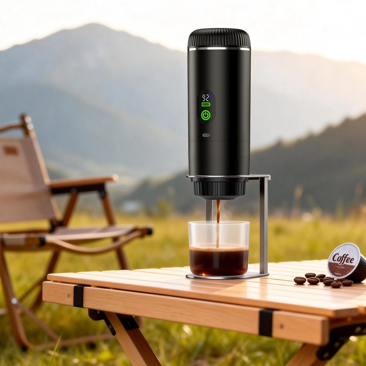 Portable 3-in-1 Espresso Coffee Maker | 20 Bar Travel Coffee Machine