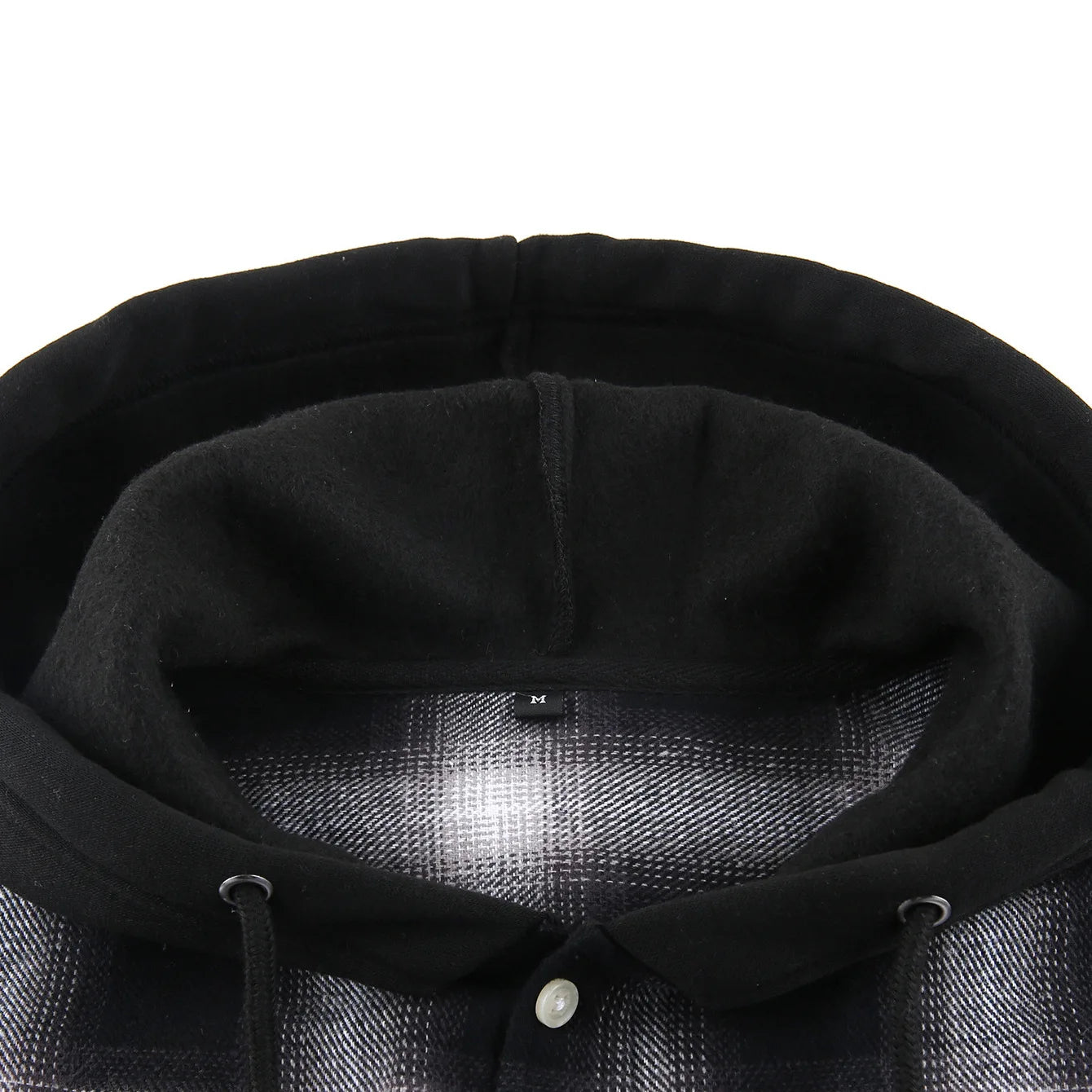 Men's Plaid Long Sleeve Hooded Flannel Shirt Loose Fit Business Casual Spring Outerwear Polyester Machine Washable