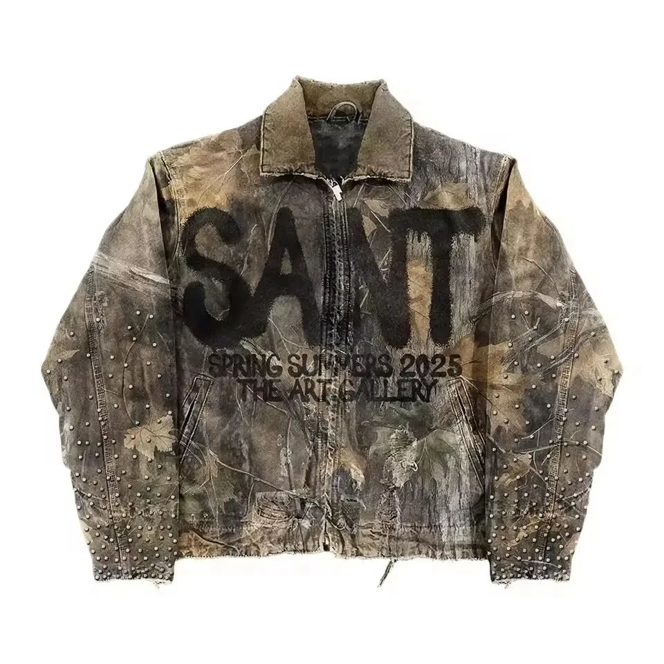 Harajuku Camo Oversized Jacket