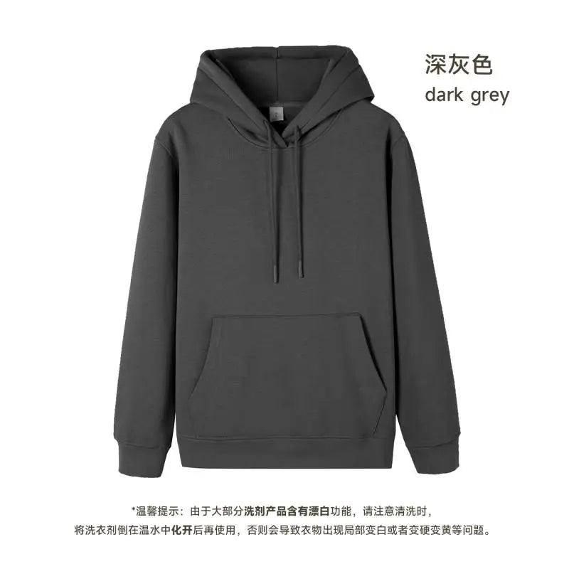 Custom LOGO DIY 450gsm Heavy Weight Cotton Soft Hooded Sweater Men Thickened Polar Fleece Pullover Hoodie Women Warm Winter