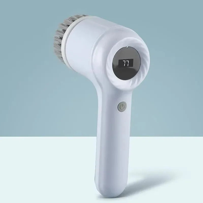 Electric Spin Scrubber 5-in-1 Cleaning Brush with 5 Replaceable Brush Heads for Bathroom Tile Bathtub Sink