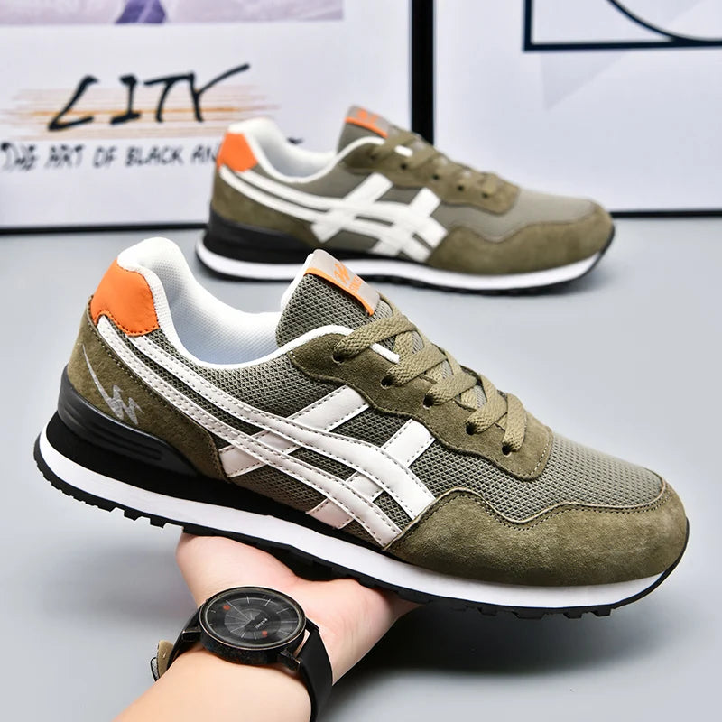 Double Star Training Walking Shoes, Breathable Mesh Sports Shoes, Versatile Fashion Trendy Men's Shoes
