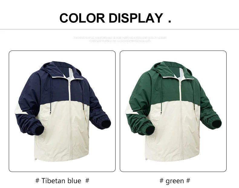Men’s Hooded Windproof Sports Jacket
