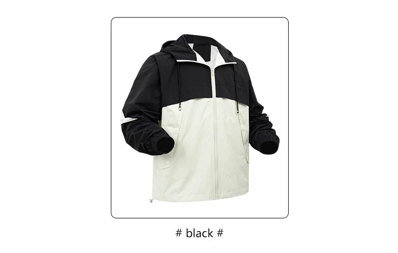 Men’s Hooded Windproof Sports Jacket