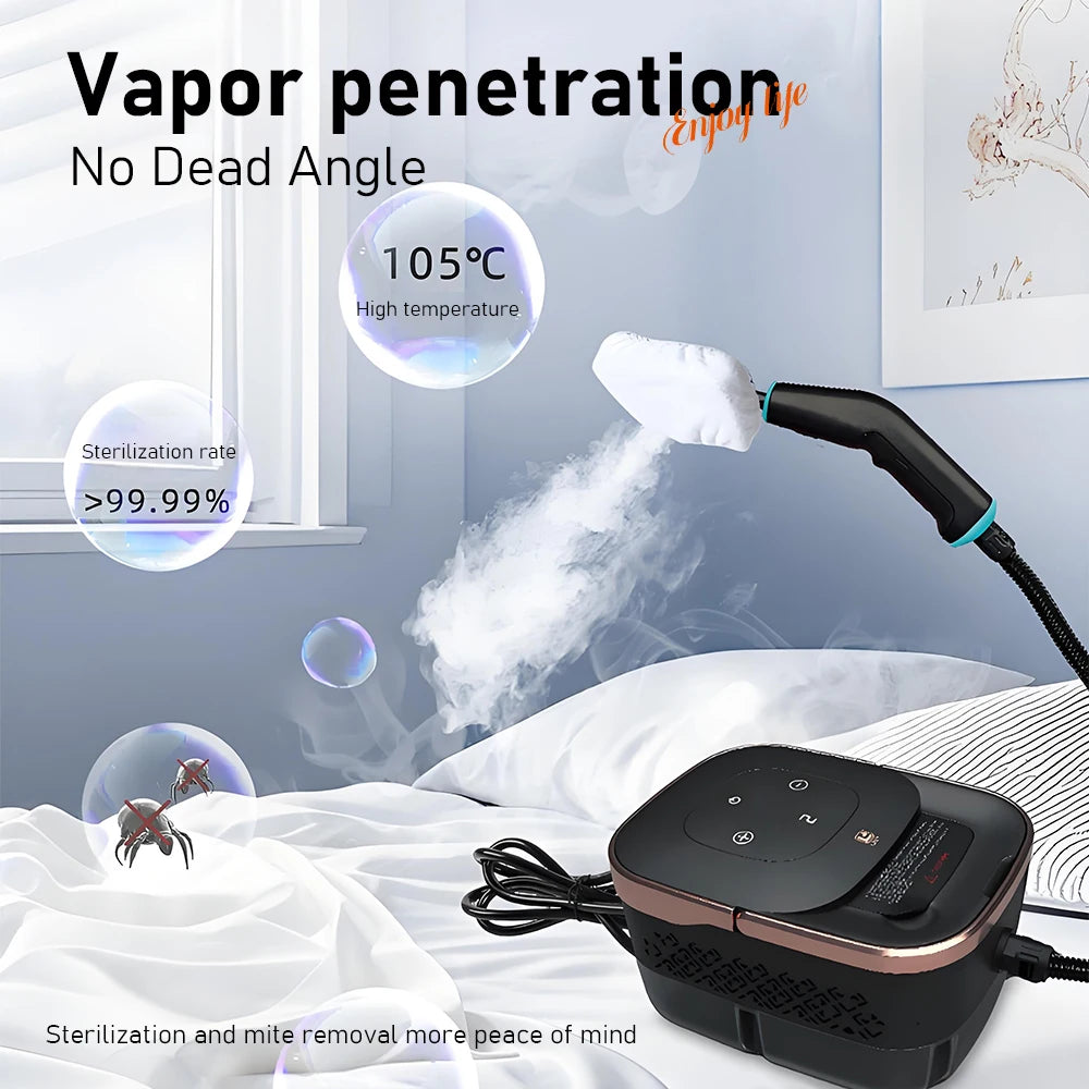 High-Temperature High-Pressure Steam Cleaner Multifunctional Household Small 1250ML Water Tank Steam Cleaning Machine