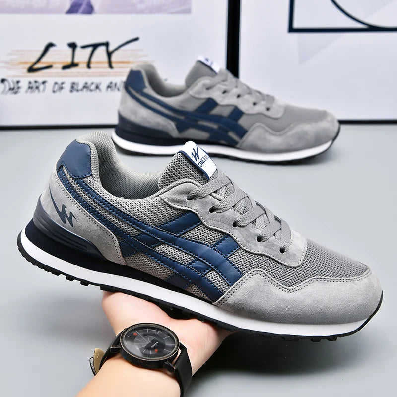 Double Star Training Walking Shoes, Breathable Mesh Sports Shoes, Versatile Fashion Trendy Men's Shoes