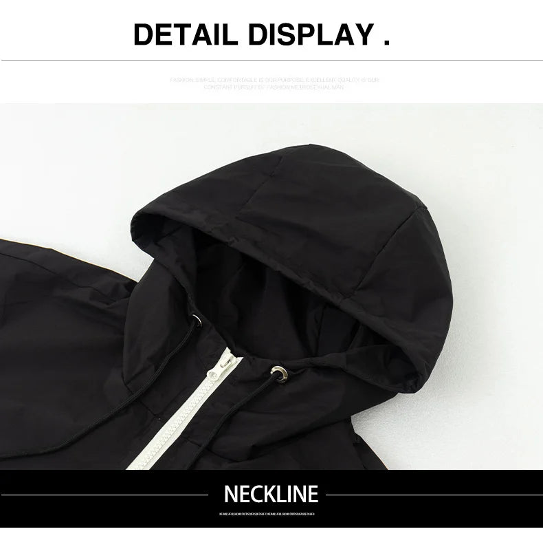 Men’s Hooded Windproof Sports Jacket