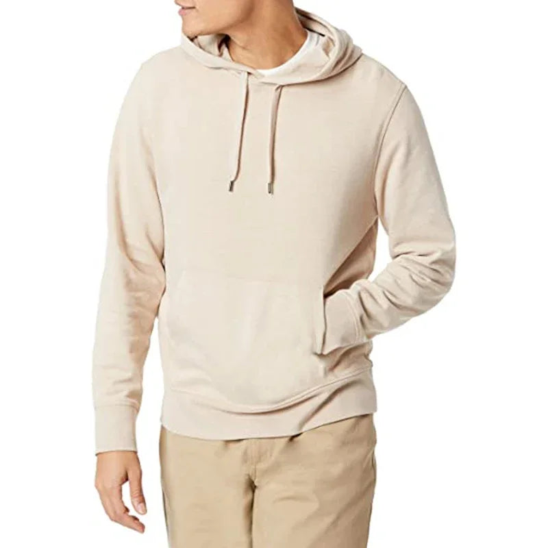 Hooded Sweatshirt, Solid Color Fashion Fit Sweatshirt, Autumn and Winter Fashion Sweatshirt, Suitable for Going Out