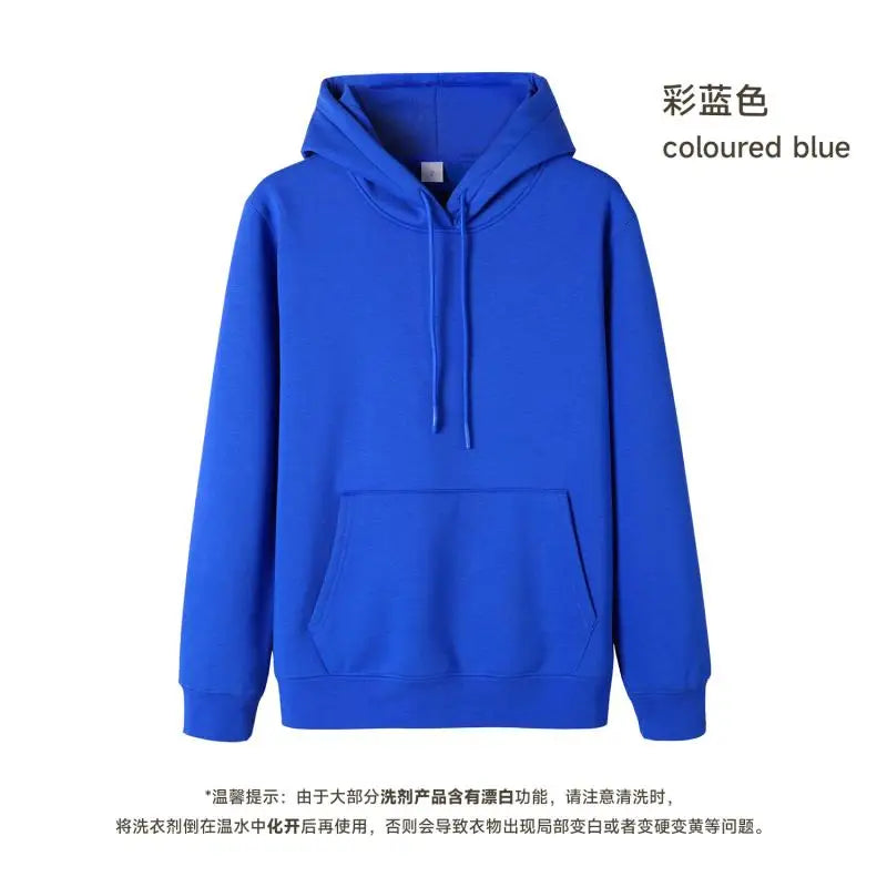 Custom LOGO DIY 450gsm Heavy Weight Cotton Soft Hooded Sweater Men Thickened Polar Fleece Pullover Hoodie Women Warm Winter