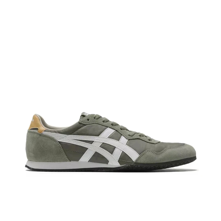Onitsuka Tiger Serrano Comfortable, Snug-Fit, High-Performance, Non-Slip Low-Top Sneakers (Unisex) - Gray 1183B400-304