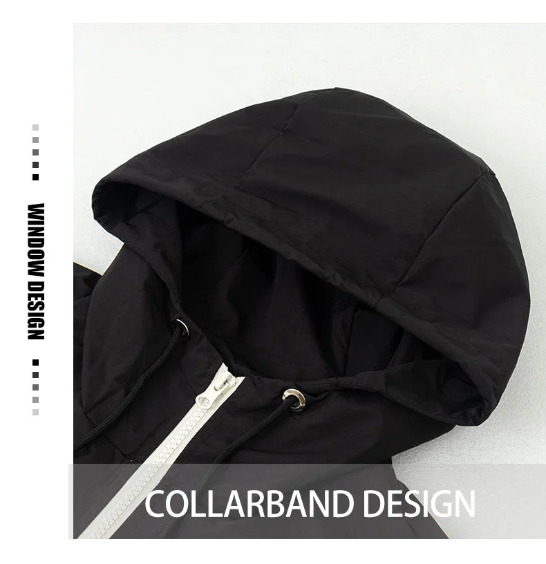 Men’s Hooded Windproof Sports Jacket