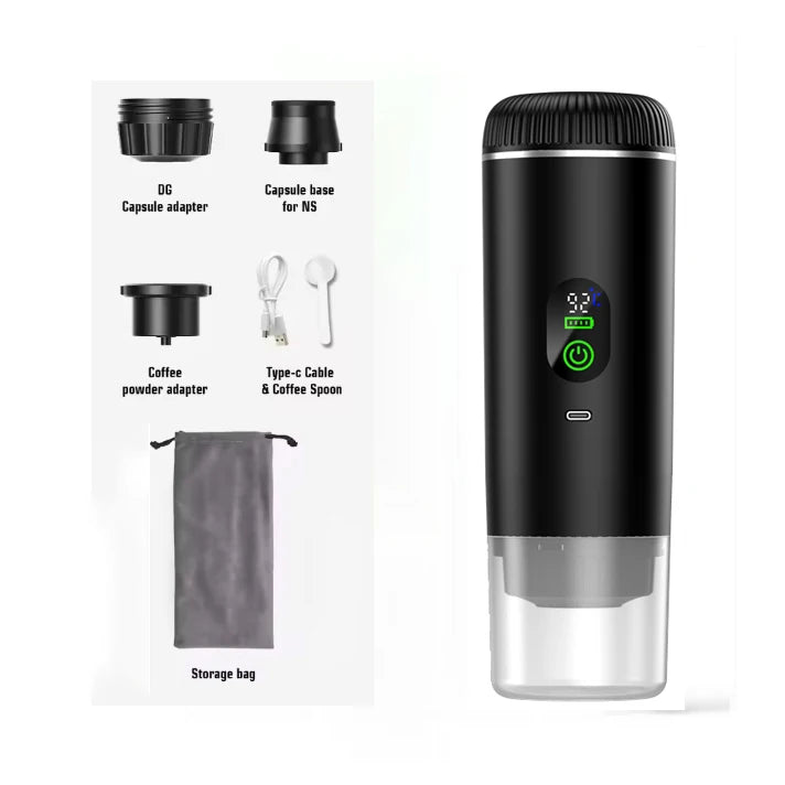 Portable 3-in-1 Espresso Coffee Maker | 20 Bar Travel Coffee Machine
