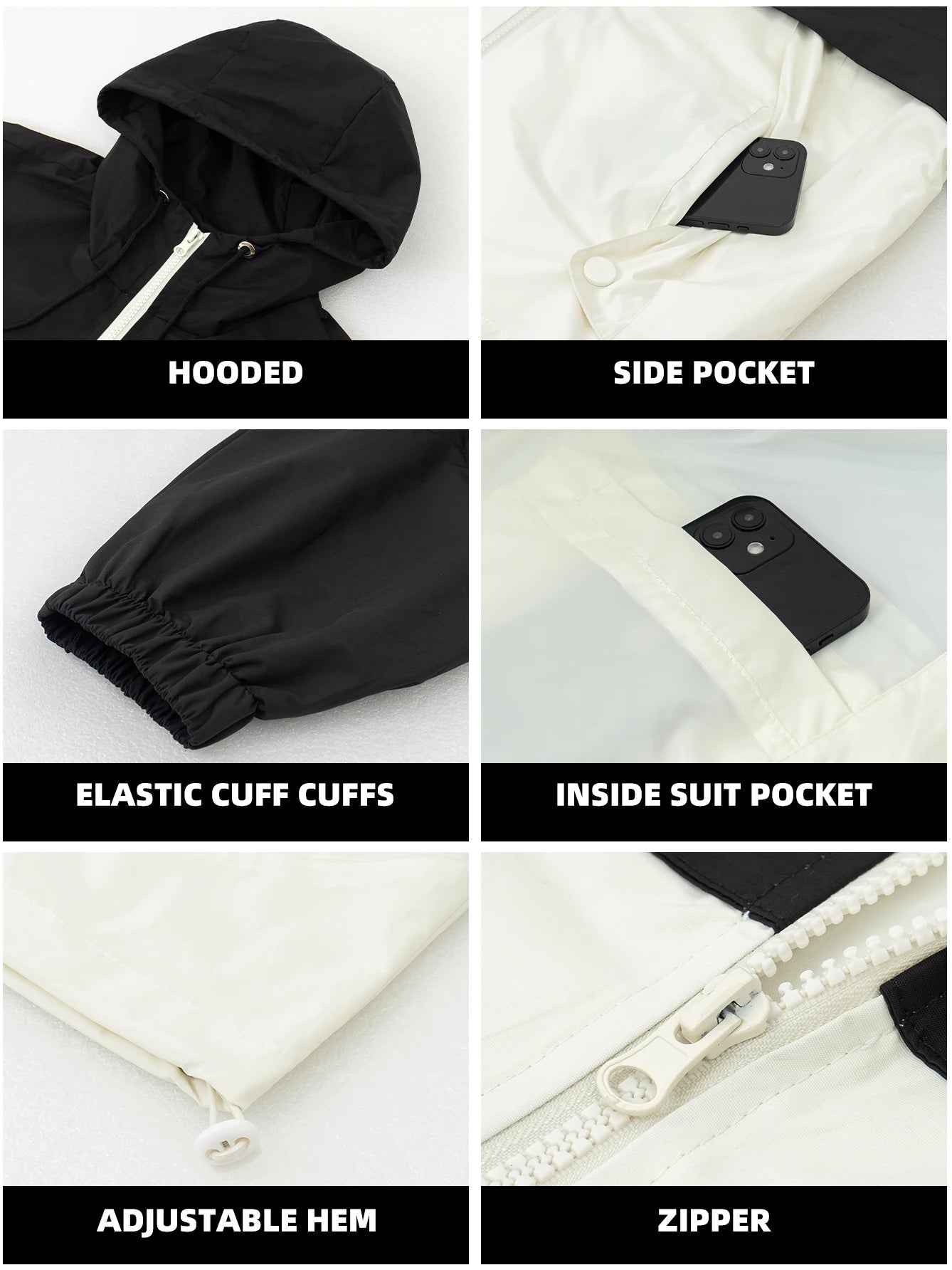 Men’s Hooded Windproof Sports Jacket