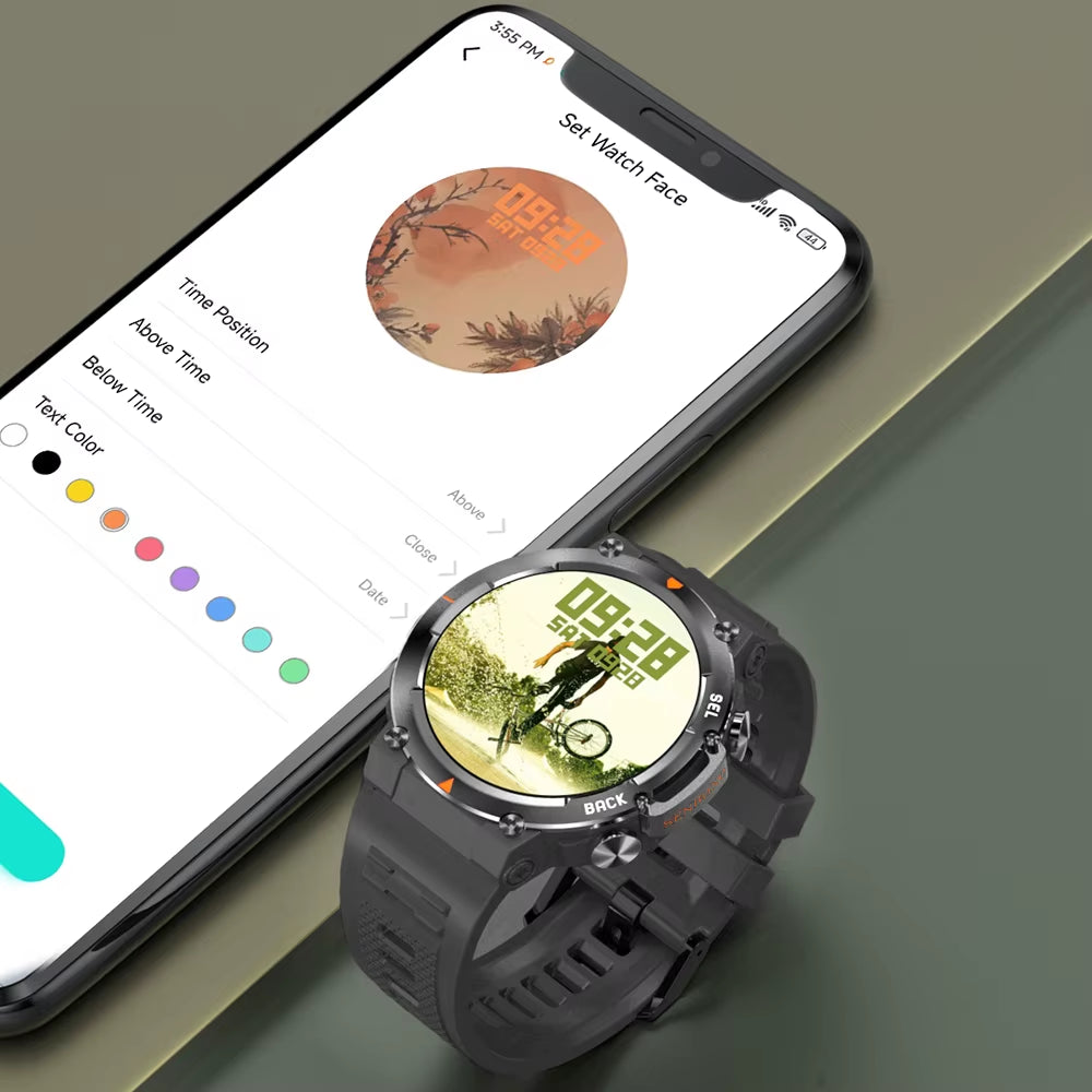 SENBONO 2024 MAX18 Men Smartwatch Amoled1.43Inch 466*466 HD Big Screen BT Calls Gesture Control AI Voice Sports Smart Watch Men