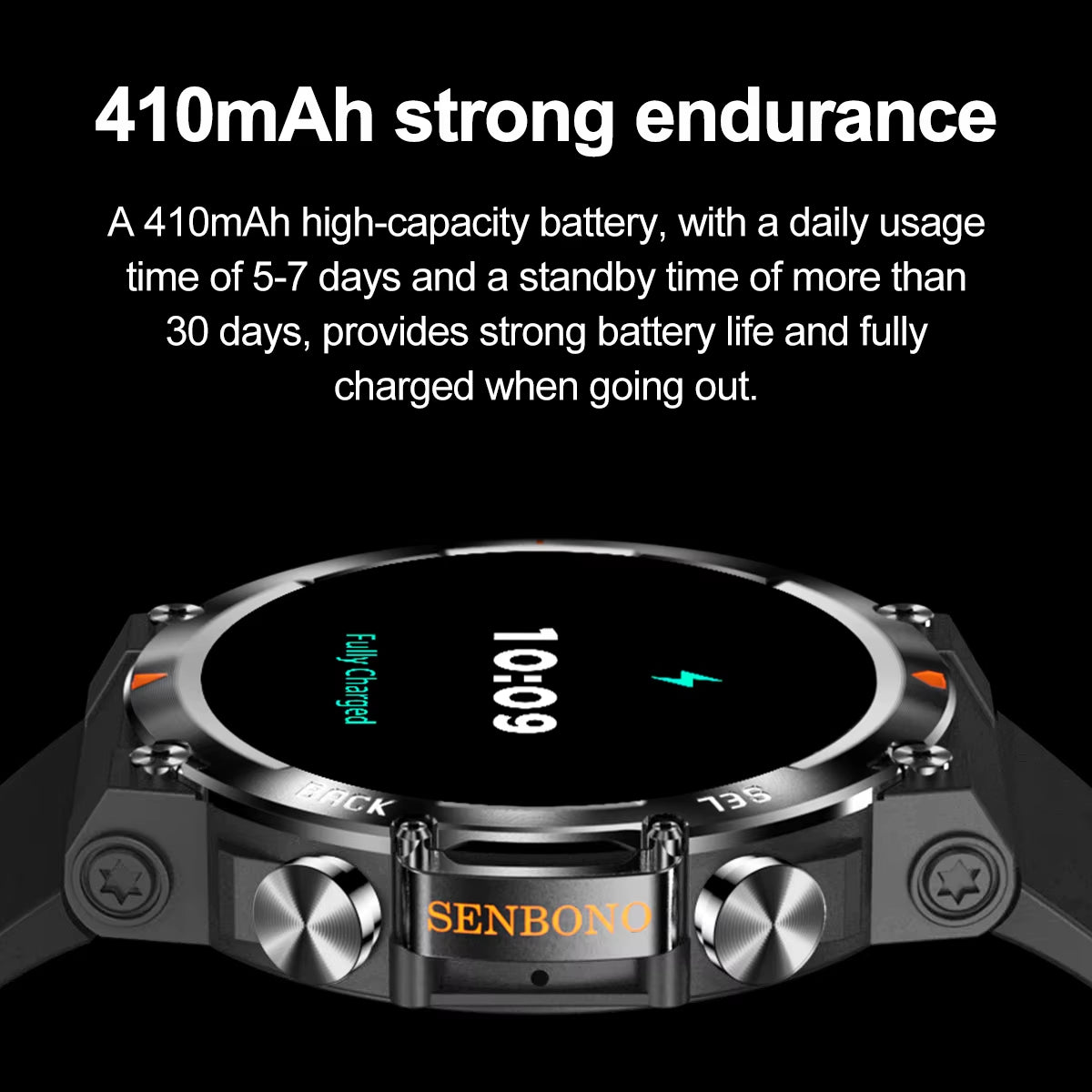 SENBONO 2024 MAX18 Men Smartwatch Amoled1.43Inch 466*466 HD Big Screen BT Calls Gesture Control AI Voice Sports Smart Watch Men
